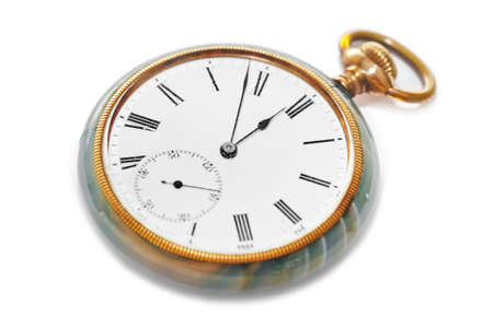 Retro watch isolated on white background