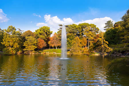 Pond near Crystal Palace - Madrid Spainのeditorial素材