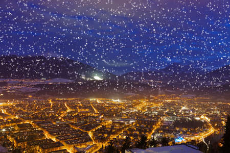 Innsbruck Austria - architecture and nature backgroundの写真素材