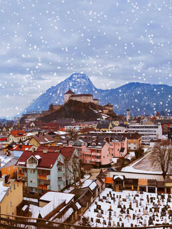 Castle Kufstein in Austria - architecture and travel backgroundの写真素材