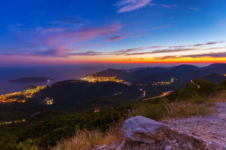 Budva Montenegro - architecture travel backgroundの写真素材