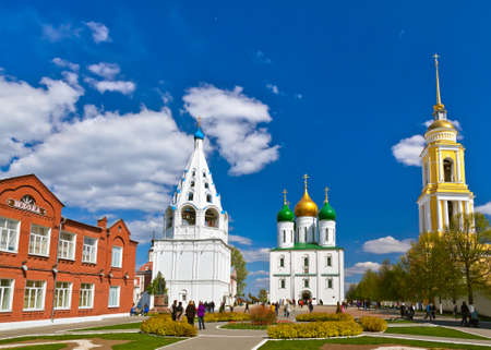 Cathedral square in Kolomna Kremlin - Russia - Moscow regionのeditorial素材