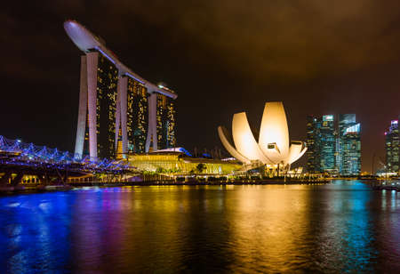 Singapore city skyline - architecture and travel backgroundのeditorial素材