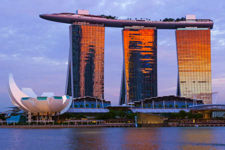 Singapore city skyline - architecture and travel backgroundのeditorial素材