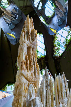 Cloud Forest Dome at Gardens by the Bay in Singapore - nature backgroundのeditorial素材