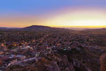 Sunset in Cappadocia Turkey - travel backgroundの写真素材