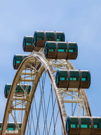 Singapore wheel flyer - architecture and travel backgroundのeditorial素材