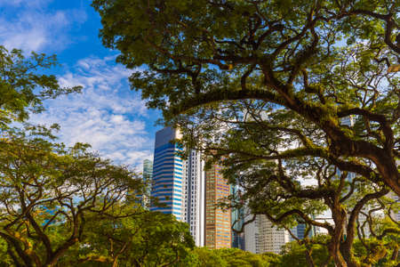 Singapore city skyline - architecture and travel backgroundのeditorial素材