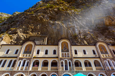 Ostrog monastery - Montenegro - architecture travel backgroundのeditorial素材