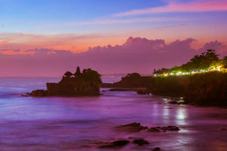Tanah Lot Temple in Bali Indonesia - nature and architecture backgroundの写真素材