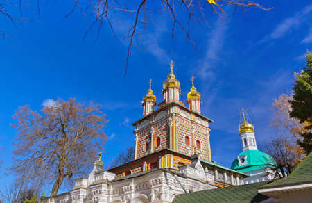 Church in the Trinity Sergius Lavra in Sergiev Posad - Russiaの写真素材