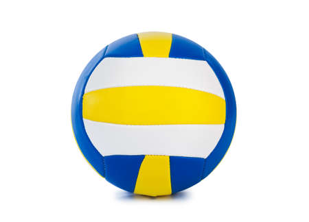 Volleyball ball isolated on a white backgroundの写真素材