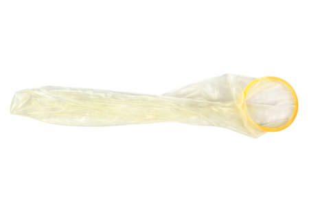 Condom - isolated on white backgroundの写真素材