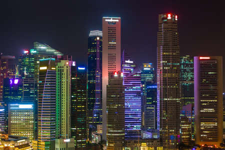 Singapore city skyline - architecture and travel background