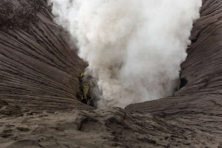 Mountain Bromo volcano on island Java - Indonesiaの写真素材