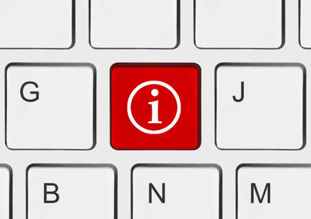 Computer keyboard with information key
