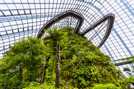 Cloud Forest Dome at Gardens by the Bay in Singaporeのeditorial素材