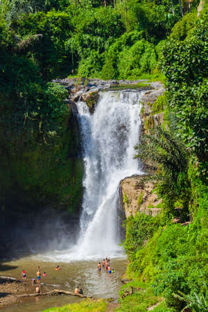 Tegenungan Waterfall on Bali island Indonesiaの写真素材
