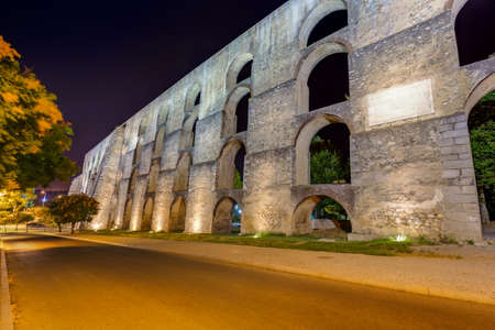 Old aqueduct in Elvas - Portugalの写真素材