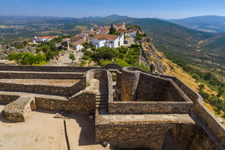 Fortress in village Marvao - Portugalのeditorial素材