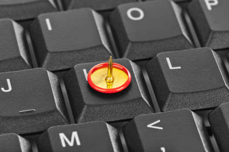 Pin on computer keyboard