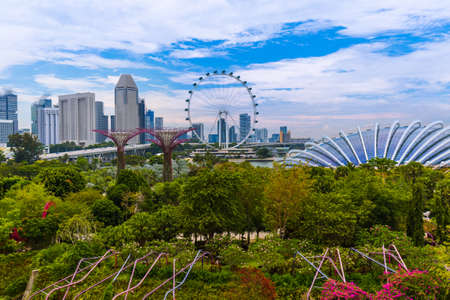 Park Gardens by the Bay in Singapore - nature and travel backgroundのeditorial素材