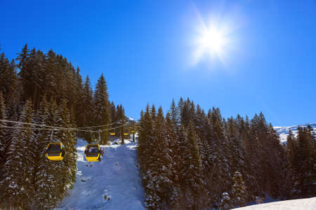 Mountains ski resort Bad Gastein Austria - nature and sport background