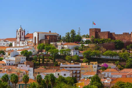 Castle in Silves town - Algarve region - Portugalのeditorial素材