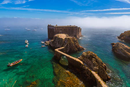 Fort in Berlenga island - Portugal - architecture backgroundのeditorial素材