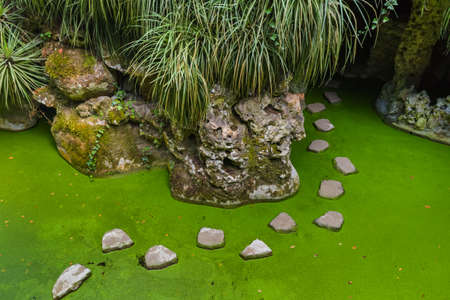 Grotto in Castle Quinta da Regaleira - Sintra Portugal - travel backgroundの写真素材