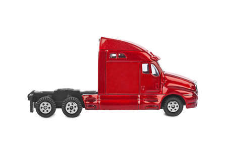 Toy car truck isolated on white background