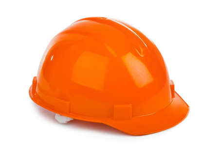 Safety helmet isolated on white backgroundの写真素材