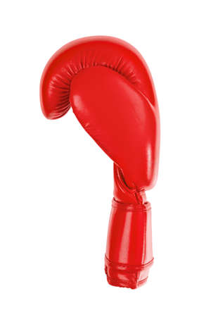 Boxing glove isolated on white backgroundの写真素材