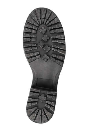 Bottom of boot isolated on white backgroundの写真素材