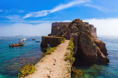 Fort in Berlenga island - Portugal - architecture backgroundのeditorial素材
