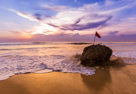 Dreamland Beach in Bali Indonesia - nature vacation backgroundの写真素材