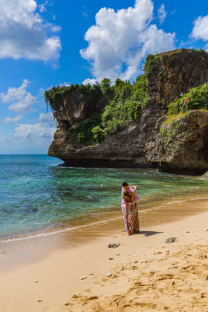 INDONESIA BALI - APRIL 18: Wedding in Balangan Beach on April 18, 2016 in Indonesia Bali.のeditorial素材