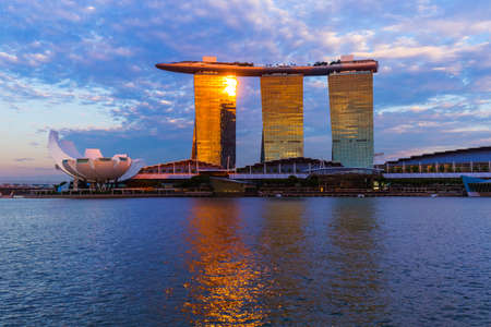 Singapore city skyline - architecture and travel backgroundのeditorial素材