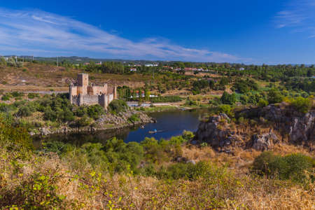 Almourol castle - Portugal - architecture backgroundのeditorial素材