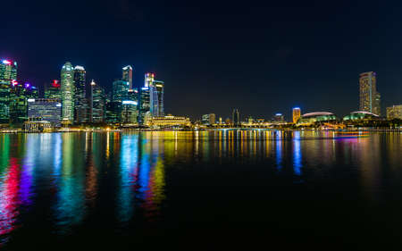 Singapore city skyline - architecture and travel backgroundのeditorial素材