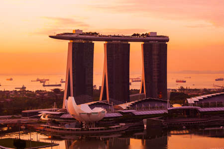 Singapore city skyline - architecture and travel backgroundのeditorial素材