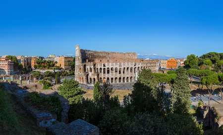 Coliseum in Rome Italy - architecture backgroundの写真素材