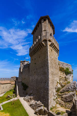 Castle of San Marino Italy - architecture backgroundのeditorial素材