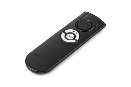 Remote control for vacuum cleaner isolated on white background