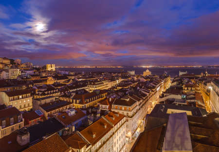 Lisbon Portugal cityscape - architecture backgroundのeditorial素材