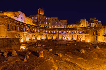 Roman forum ruins in Rome Italy - architecture backgroundのeditorial素材