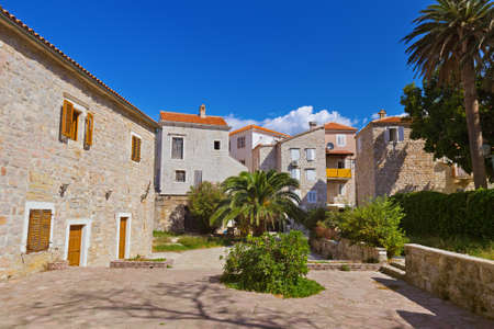 Old Town in Budva Montenegro - architecture travel backgroundの写真素材