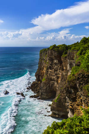 Coast near Uluwatu temple in Bali Indonesia - nature backgroundの写真素材