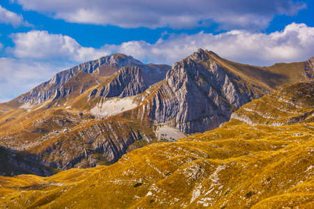 National mountains park Durmitor in Montenegro - nature travel backgroundの写真素材