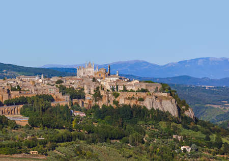 Orvieto medieval town in Italy - architecture backgroundのeditorial素材